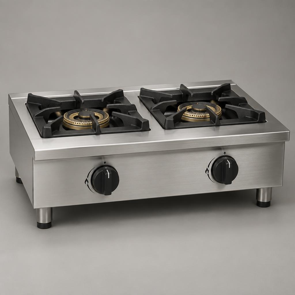 Bakers Hat Field Series Two-Burner Propane Countertop Range — countertop commercial burner